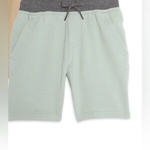 Big Boys’ green terrycloth Drawstring tie knit comfort waist Jogger Shorts sz XL
